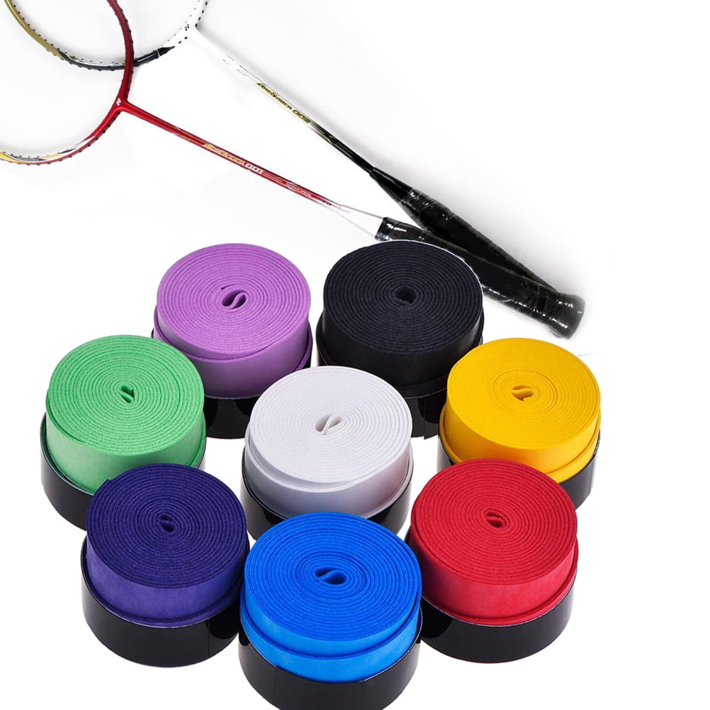 SWETRACE Tennis Racket Grip Tape Sticky Fabric 10Pack 1In 10pcs Assorted Color - Image 7