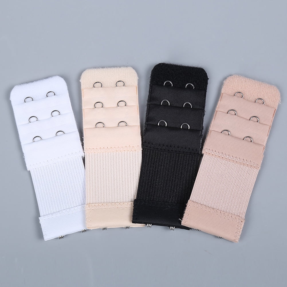 SWETRACE Bra Extension Buckle Polyester 6Pcs 3In Size 3 Beige - Image 3