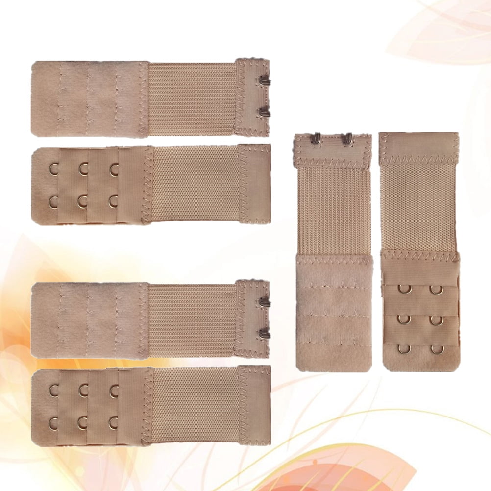 SWETRACE Bra Extension Buckle Polyester 6Pcs 3In Size 3 Beige - Image 8