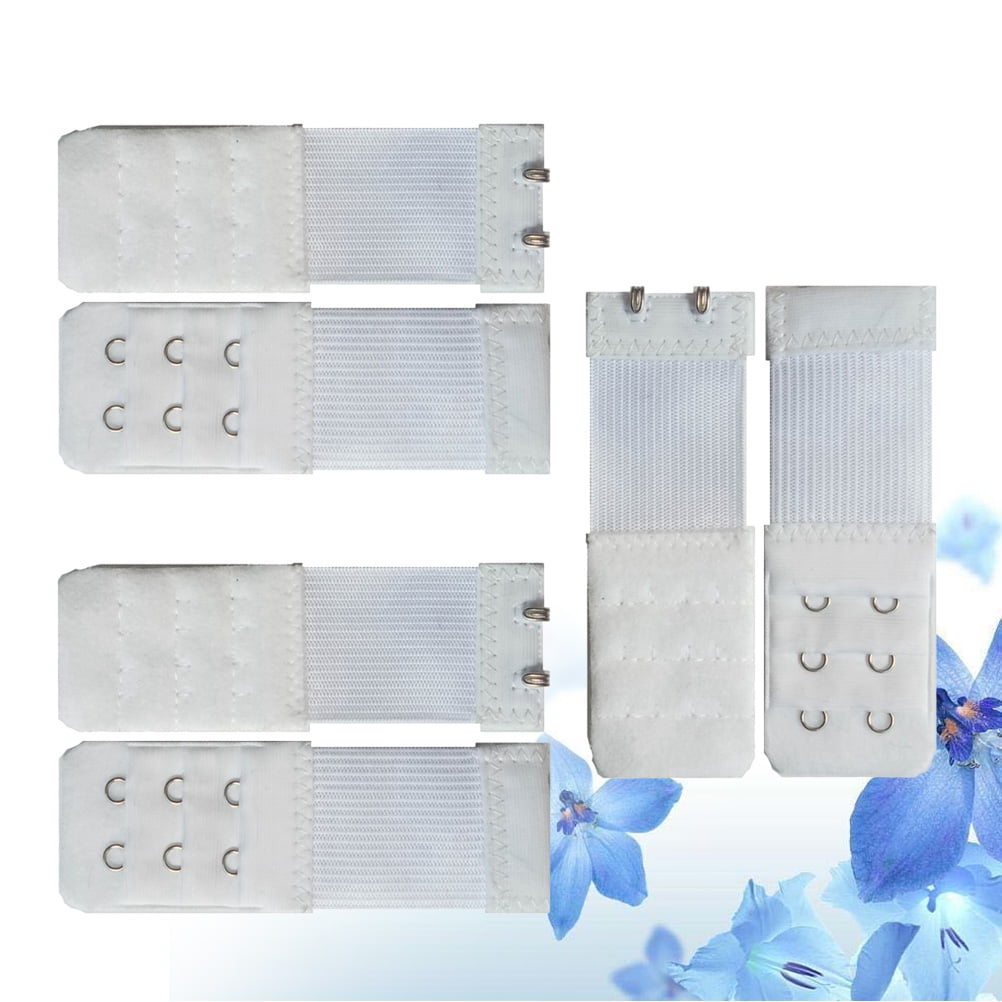 SWETRACE Bra Extension Buckle Polyester 6Pcs 3In Size 4 White - Image 6