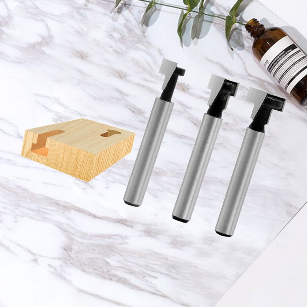 SWETRACE Router Bits Set Router Bit Silver 3Set Woodworking Tool Size 4 Silver - Image 2