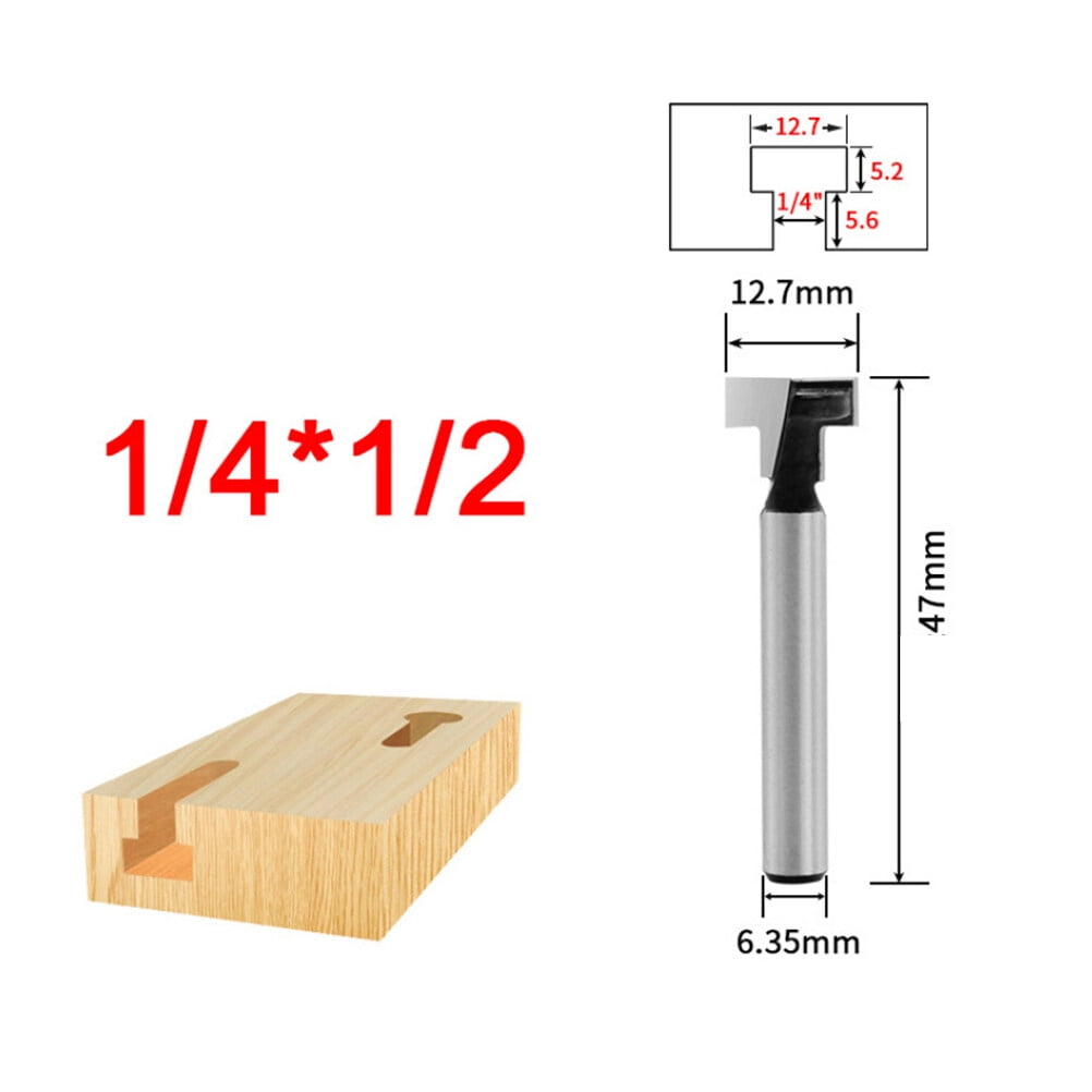 SWETRACE Router Bits Set Router Bit Silver 3Set Woodworking Tool Size 4 Silver - Image 6