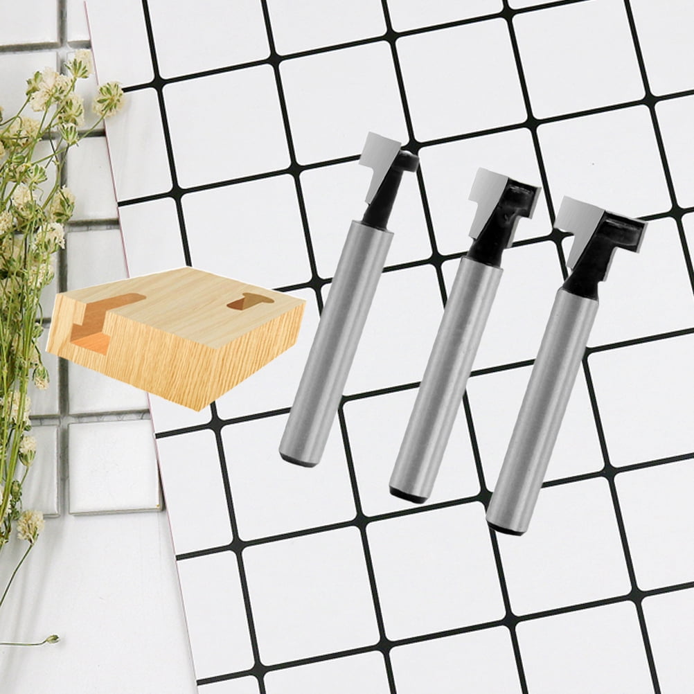 SWETRACE Router Bits Set Router Bit Silver 3Set Woodworking Tool Size 4 Silver - Image 7