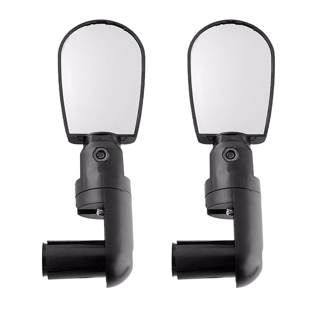 Ortofally 2pcs Universal Handlebar Rearview Mirror 360 Degrees Bike MTB Motorcycle Cycling Handlebar Plug Flexible Rear Mirror (Black) 13.00X8.00X2.50CM Black - Image 1