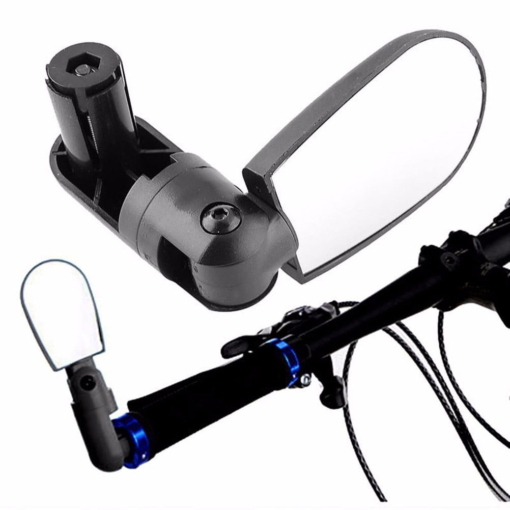 Ortofally 2pcs Universal Handlebar Rearview Mirror 360 Degrees Bike MTB Motorcycle Cycling Handlebar Plug Flexible Rear Mirror (Black) 13.00X8.00X2.50CM Black - Image 8