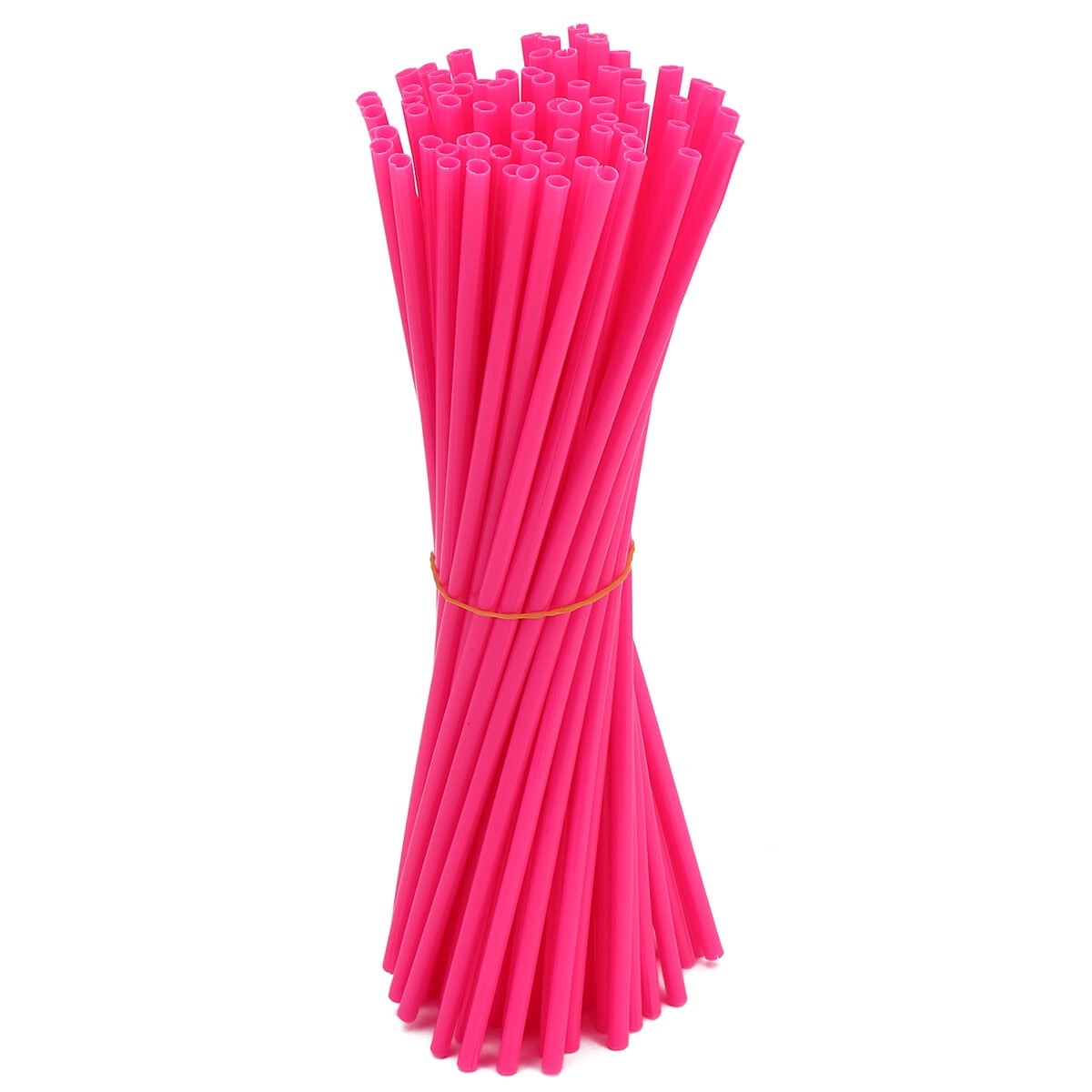 Worgeous Bike Wheel Spoke Reflector for Night Safety Universal Design Reusable Plastic Yellow 1 Set 23.3X0.4X0.4CM Pink - Image 6