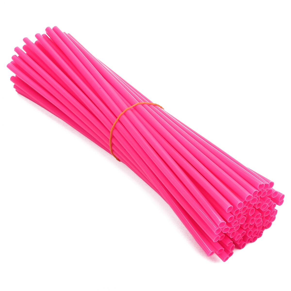 Worgeous Bike Wheel Spoke Reflector for Night Safety Universal Design Reusable Plastic Yellow 1 Set 23.3X0.4X0.4CM Pink - Image 8