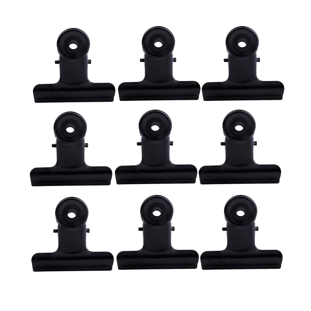 SWETRACE Coating Note Clips Rectangular Document Holding 15Pcs 2In 5*4.7cm Black - Image 5
