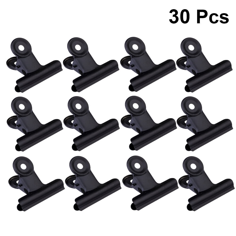 SWETRACE Coating Note Clips Rectangular Document Holding 15Pcs 2In 5*4.7cm Black - Image 6
