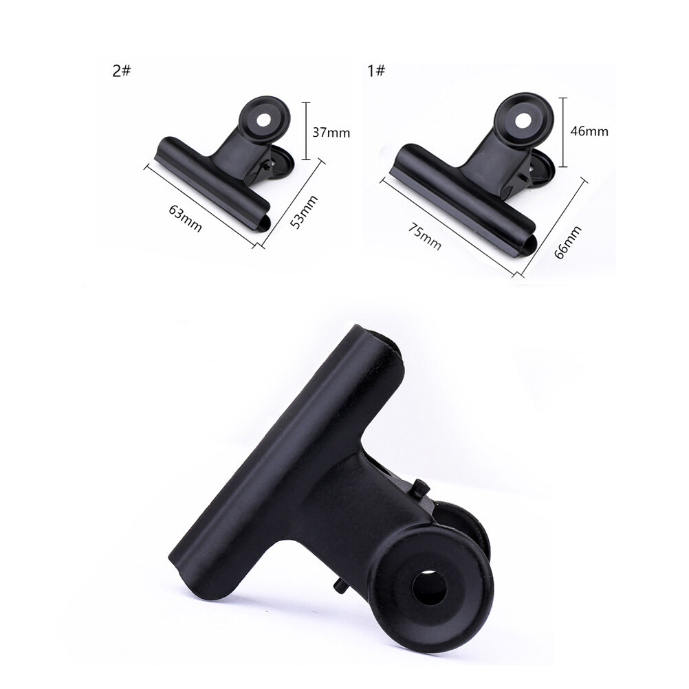 SWETRACE Coating Note Clips Rectangular Document Holding 15Pcs 2In 5*4.7cm Black - Image 7
