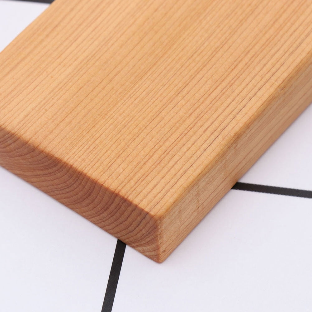 Ortofally 4pcs Rectangule Wooden Board Thicken Blank Unfinished Wood Cutout Smooth Cutting Plaque For DIY Crafts Project 6x4x1.2cm Light Brown - Image 3