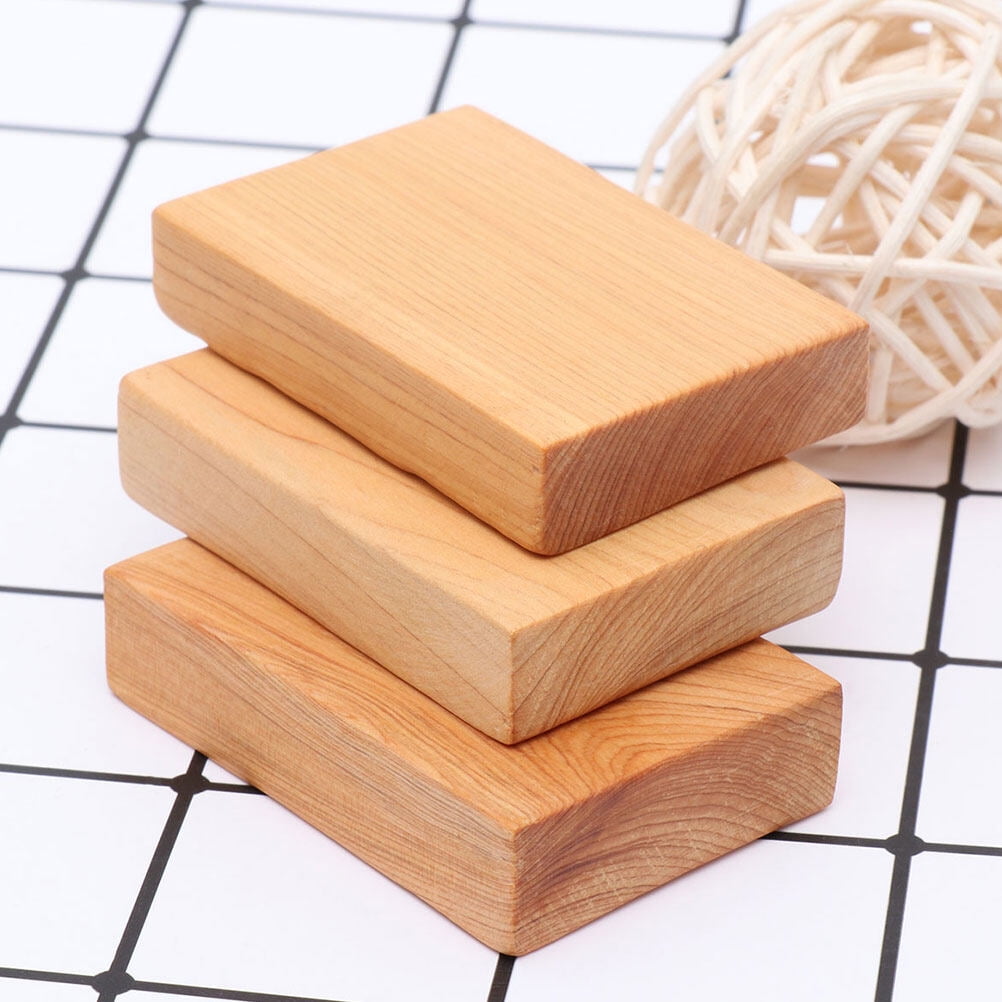Ortofally 4pcs Rectangule Wooden Board Thicken Blank Unfinished Wood Cutout Smooth Cutting Plaque For DIY Crafts Project 6x4x1.2cm Light Brown - Image 4