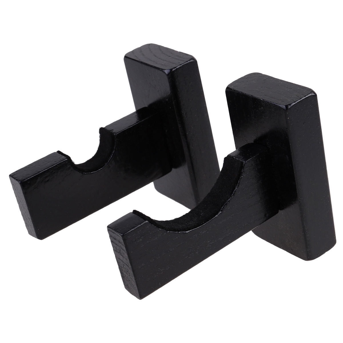 Ortofally Baseball Bat Display Hanger Wall Mounted Horizontal Baseball Bat Holder Hockey Wall Container for Home Office M Black - Image 1