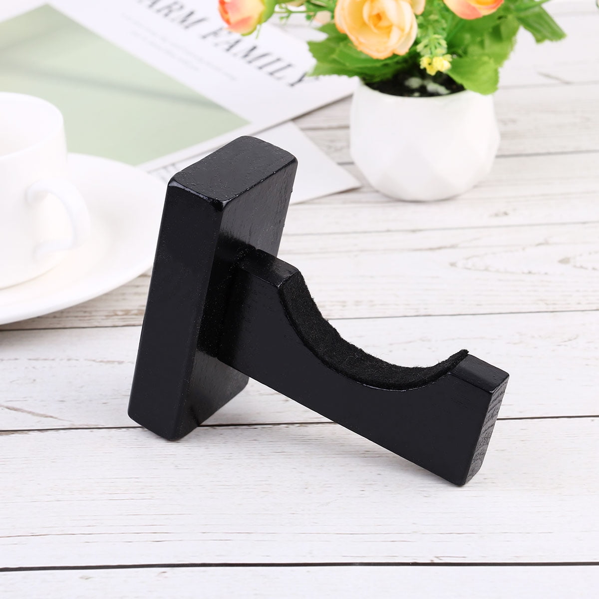 Ortofally Baseball Bat Display Hanger Wall Mounted Horizontal Baseball Bat Holder Hockey Wall Container for Home Office M Black - Image 5