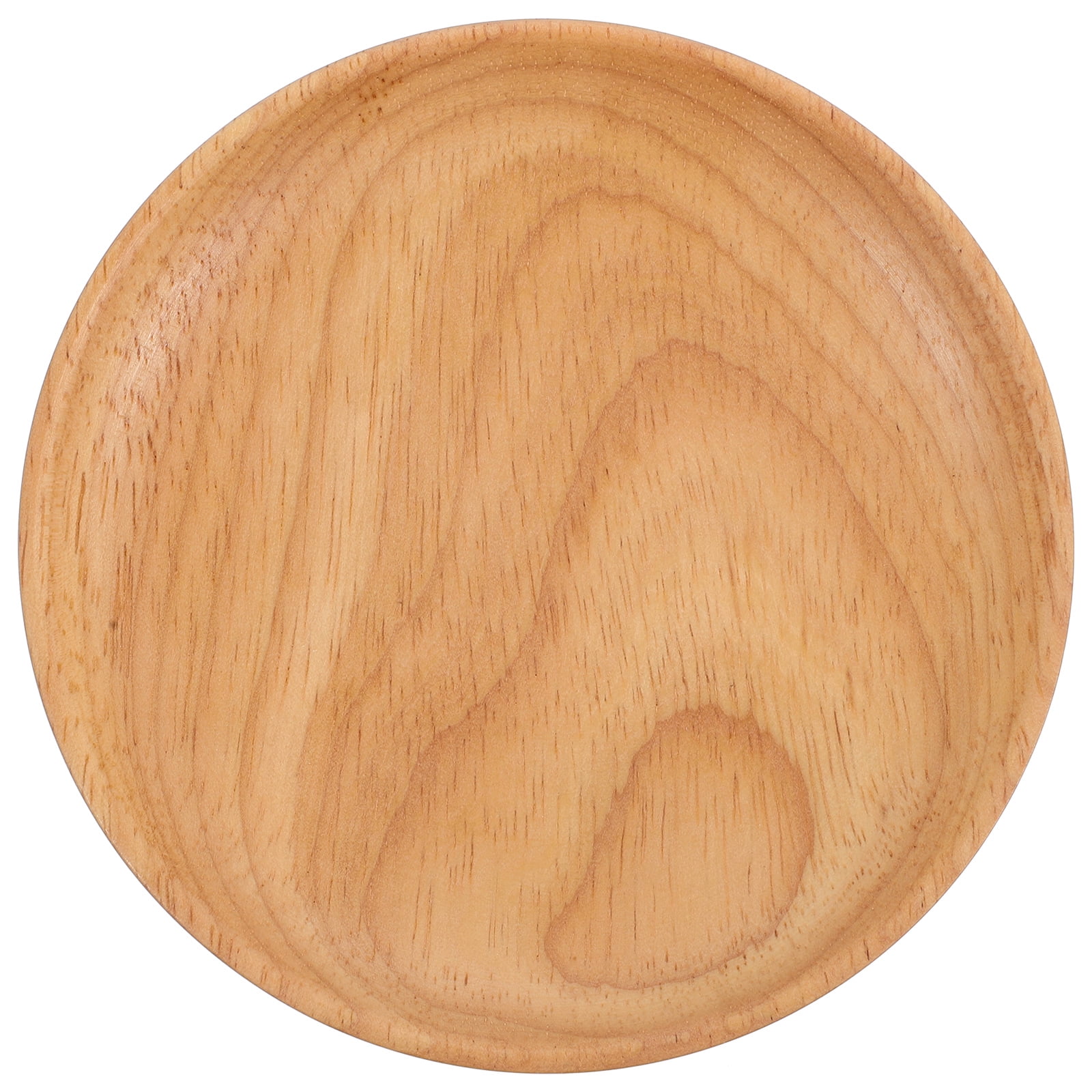 SWETRACE Flat Wooden Dinner Plate Beige For Wedding 1Pcs 4.9In 12.50X12.50X2.00CM Beige - Image 1