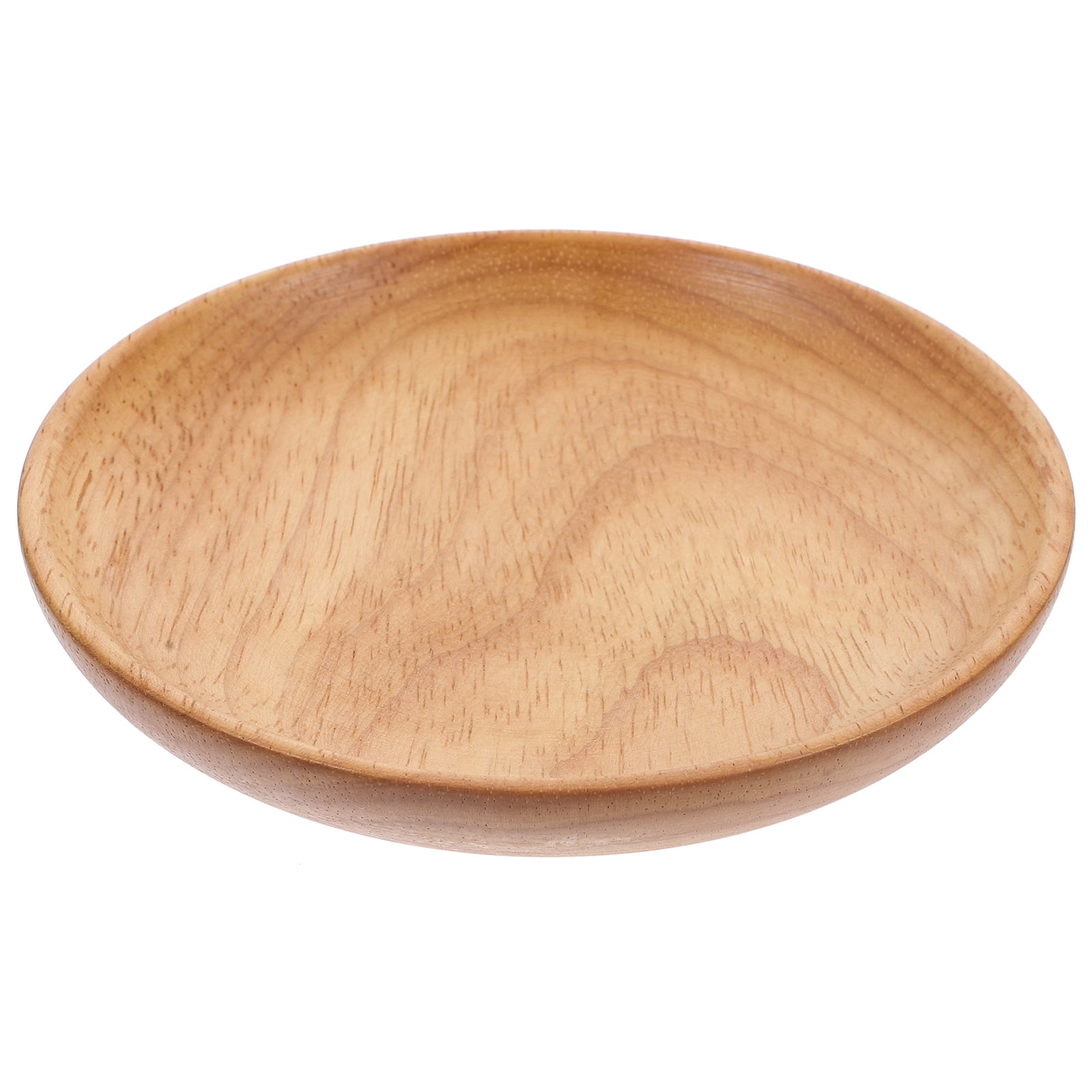 SWETRACE Flat Wooden Dinner Plate Beige For Wedding 1Pcs 4.9In 12.50X12.50X2.00CM Beige - Image 3