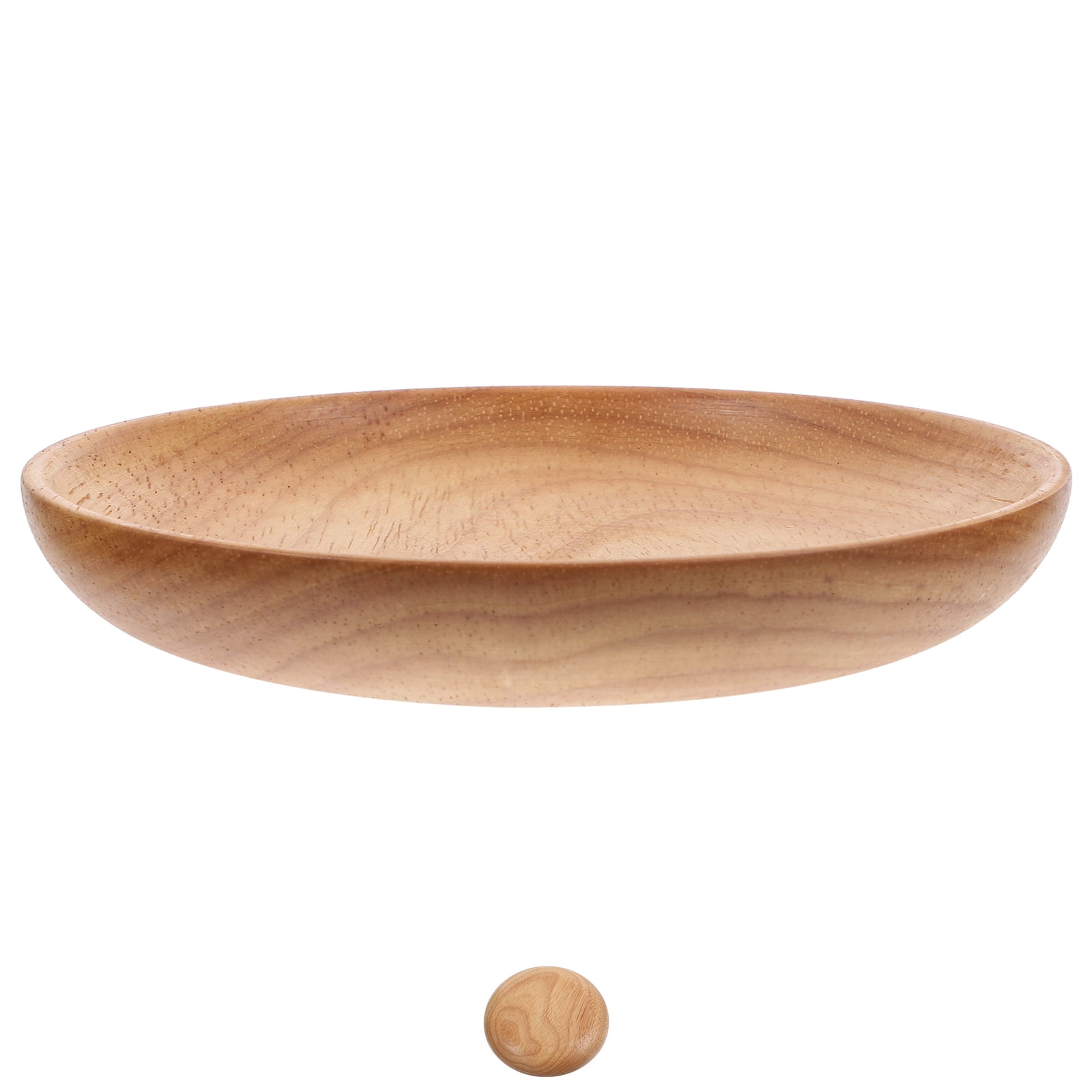 SWETRACE Flat Wooden Dinner Plate Beige For Wedding 1Pcs 4.9In 12.50X12.50X2.00CM Beige - Image 6