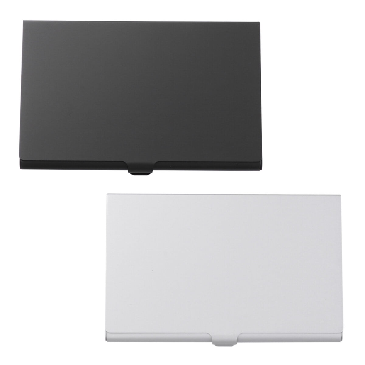 SWETRACE Aluminum Alloy Business Card Case 2Pcs 3.6x2.3x0.3In 9.20X5.80X0.70CM Assorted Color - Image 1