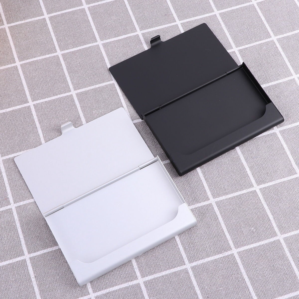 SWETRACE Aluminum Alloy Business Card Case 2Pcs 3.6x2.3x0.3In 9.20X5.80X0.70CM Assorted Color - Image 5