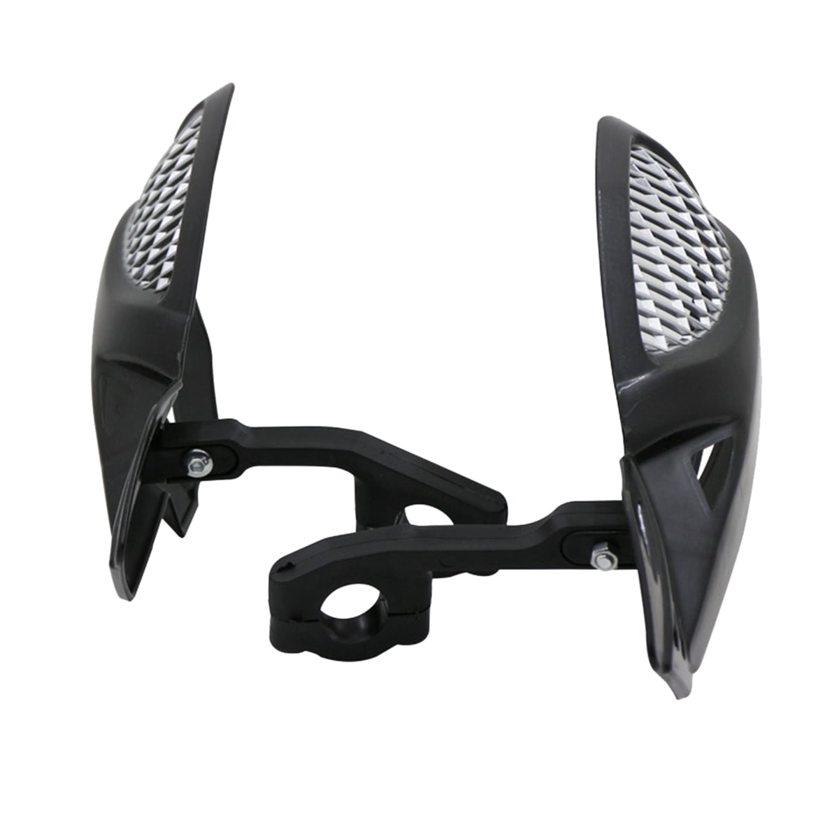 SWETRACE Protect Motorcycle Handlebars Motorbike Handguard Abs White 1 Pair 24.00X12.00X5.00CM Black - Image 5