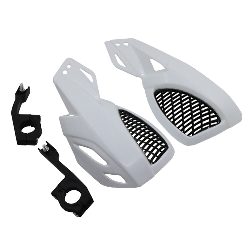 SWETRACE Protect Motorcycle Handlebars Motorbike Handguard Abs White 1 Pair 24.00X12.00X10.00CM White - Image 1