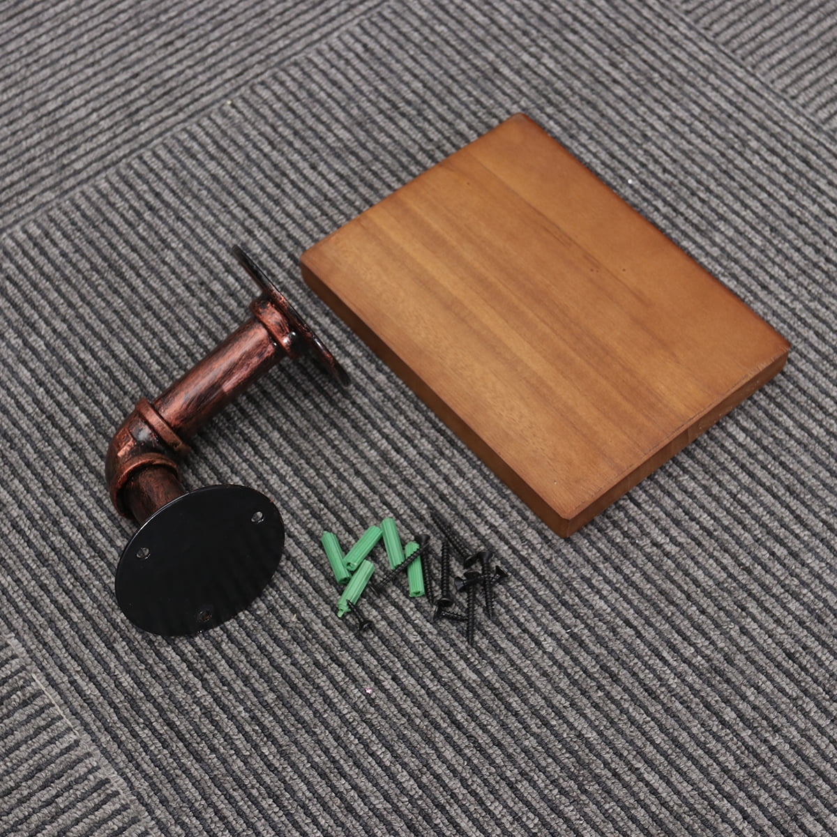 SWETRACE Hanging Shelf Wooden Material For Study 1Pcs 7.9X5.9X0.8In 20.00X15.00X2.00CM Brown - Image 7