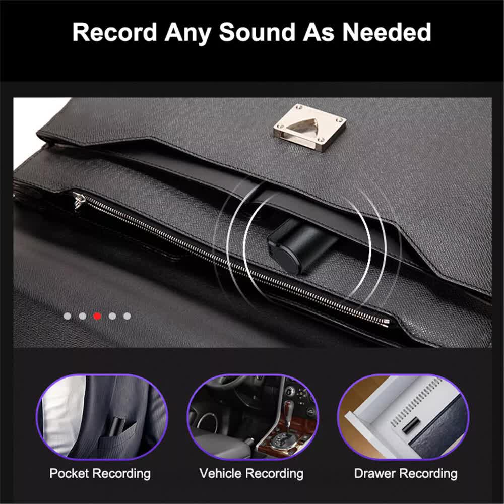 MP3 Spy Magnetic Recording Device Voice Activated Mini Audio Recorder Q70 US - Image 6