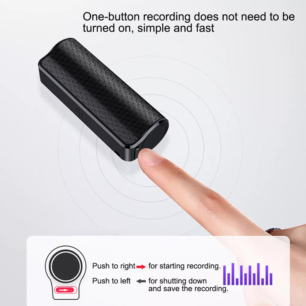 MP3 Spy Magnetic Recording Device Voice Activated Mini Audio Recorder Q70 US - Image 8