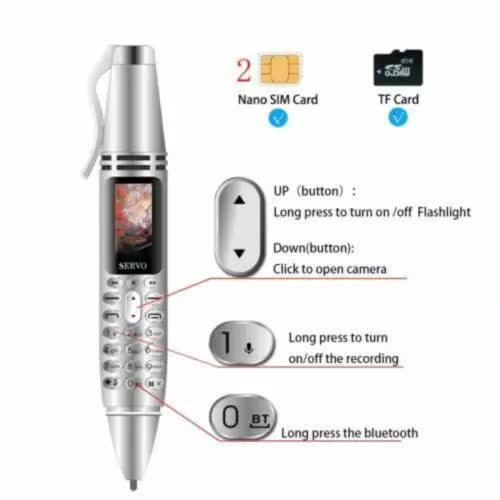 New Mini Cell Phone Pen Bluetooth Dialer 0.96