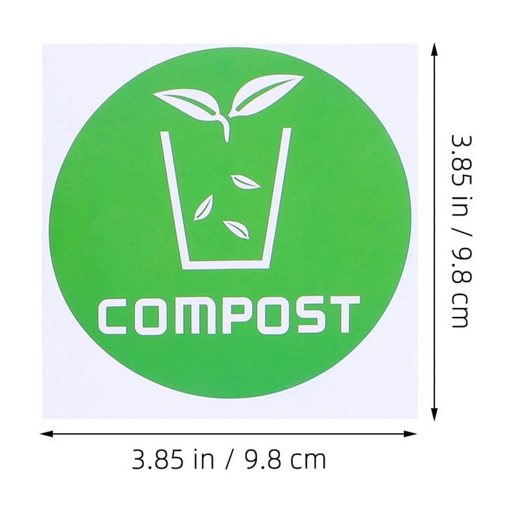 SWETRACE Trash Bin Sticker Multi PVC Adhesive Sticker 12Pcs Recycling Symbols Household Use - Image 2