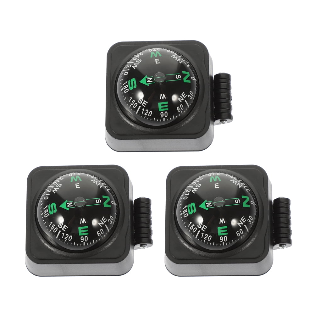 SWETRACE Motorcycle Compass Round Multi ABS 3Pcs Simple Design Adjustable Direction - Image 1