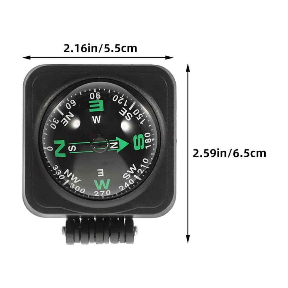 SWETRACE Motorcycle Compass Round Multi ABS 3Pcs Simple Design Adjustable Direction - Image 2