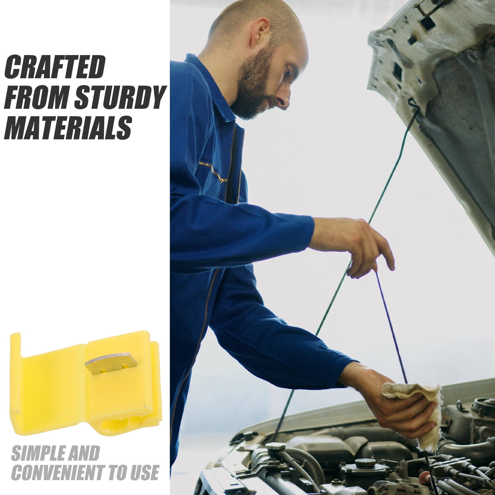 Worgeous Yellow Wire Connectors for Cars Quick Installation Components Waterproof Plastic 10pcs - Image 6