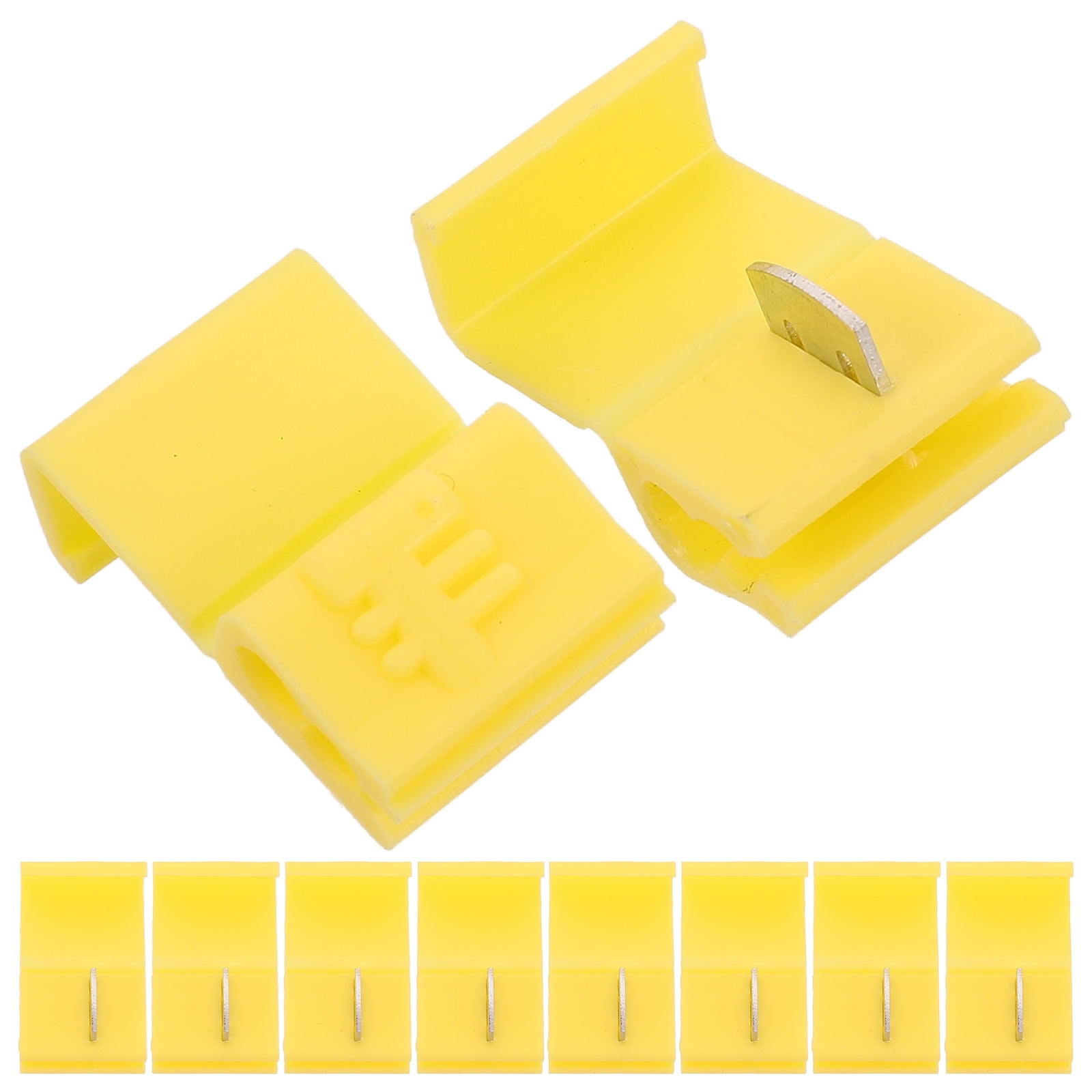 Worgeous Yellow Wire Connectors for Cars Quick Installation Components Waterproof Plastic 10pcs - Image 7