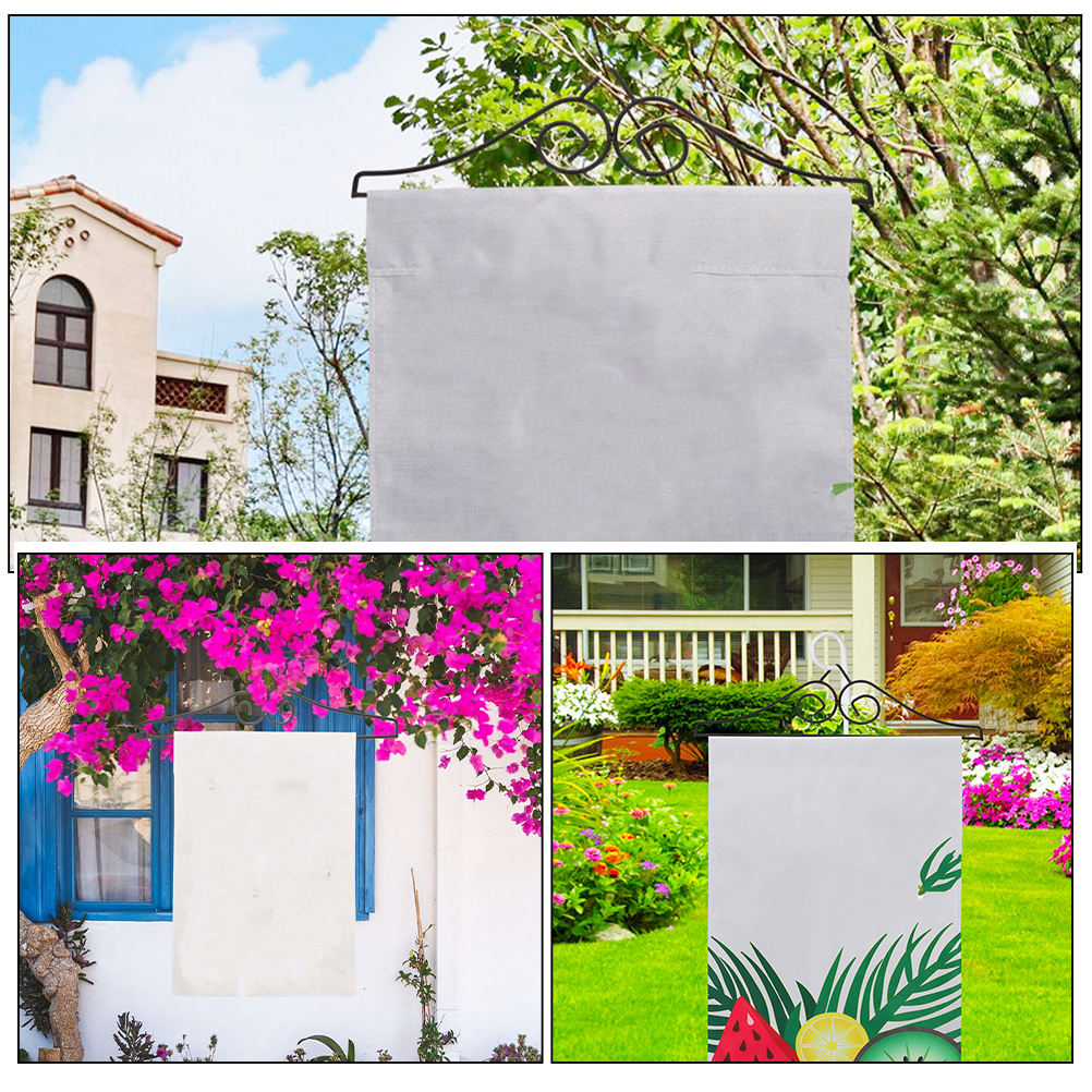 Worgeous 4 Pcs Garden Flag Garden Flag Holder Metal Banner Hanger For Indoor And Outdoor Garden Lawn Courtyard Decoration - Image 2