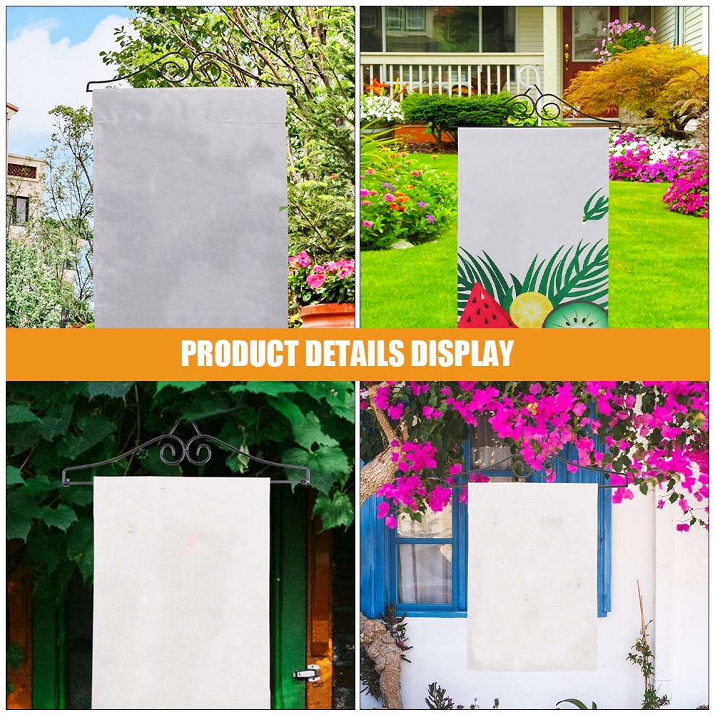 Worgeous 4 Pcs Garden Flag Garden Flag Holder Metal Banner Hanger For Indoor And Outdoor Garden Lawn Courtyard Decoration - Image 5