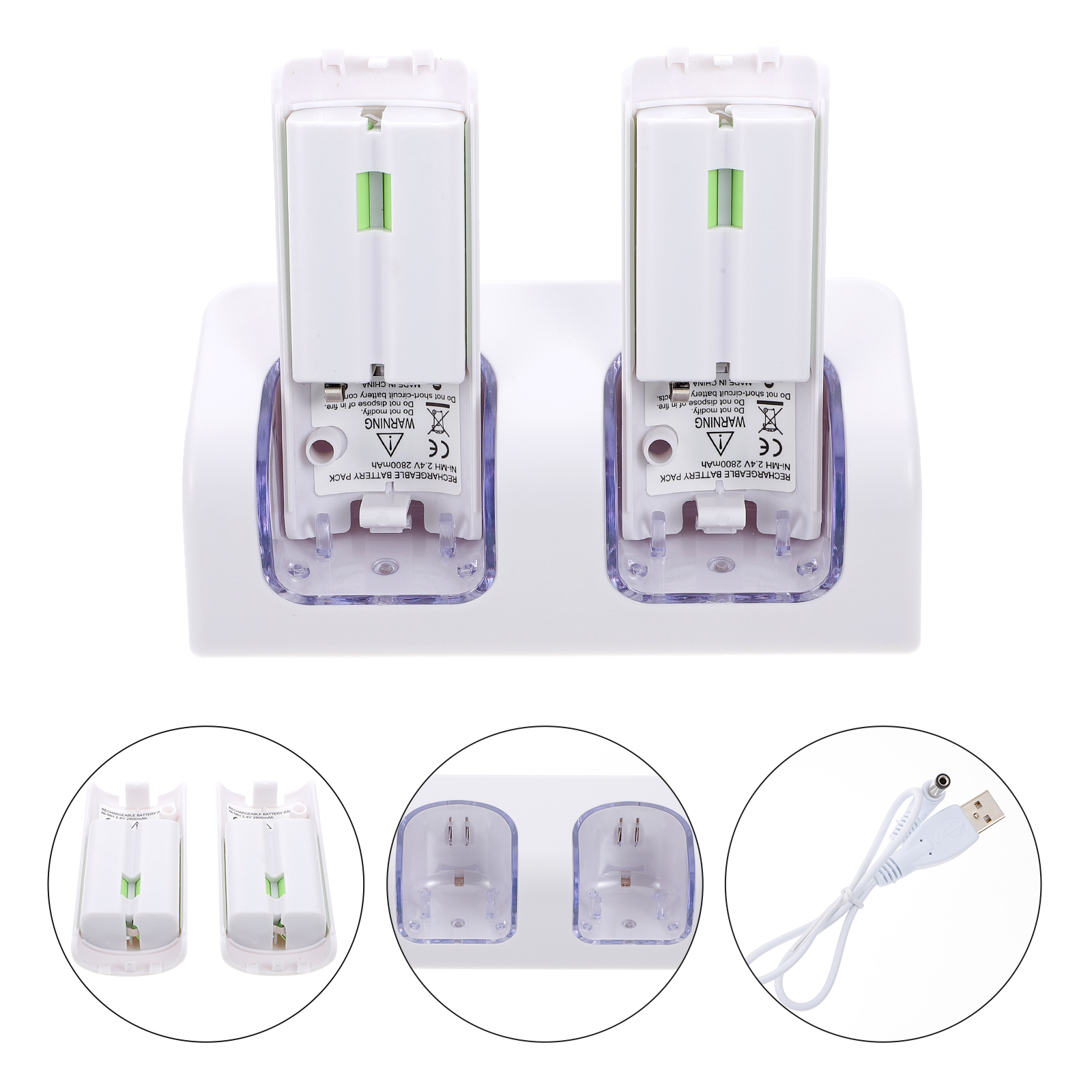 SWETRACE VR Controllers Rechargeable Batteries and Charger White ABS 1 Gaming Accessories 12.5X5.99cm White - Image 6