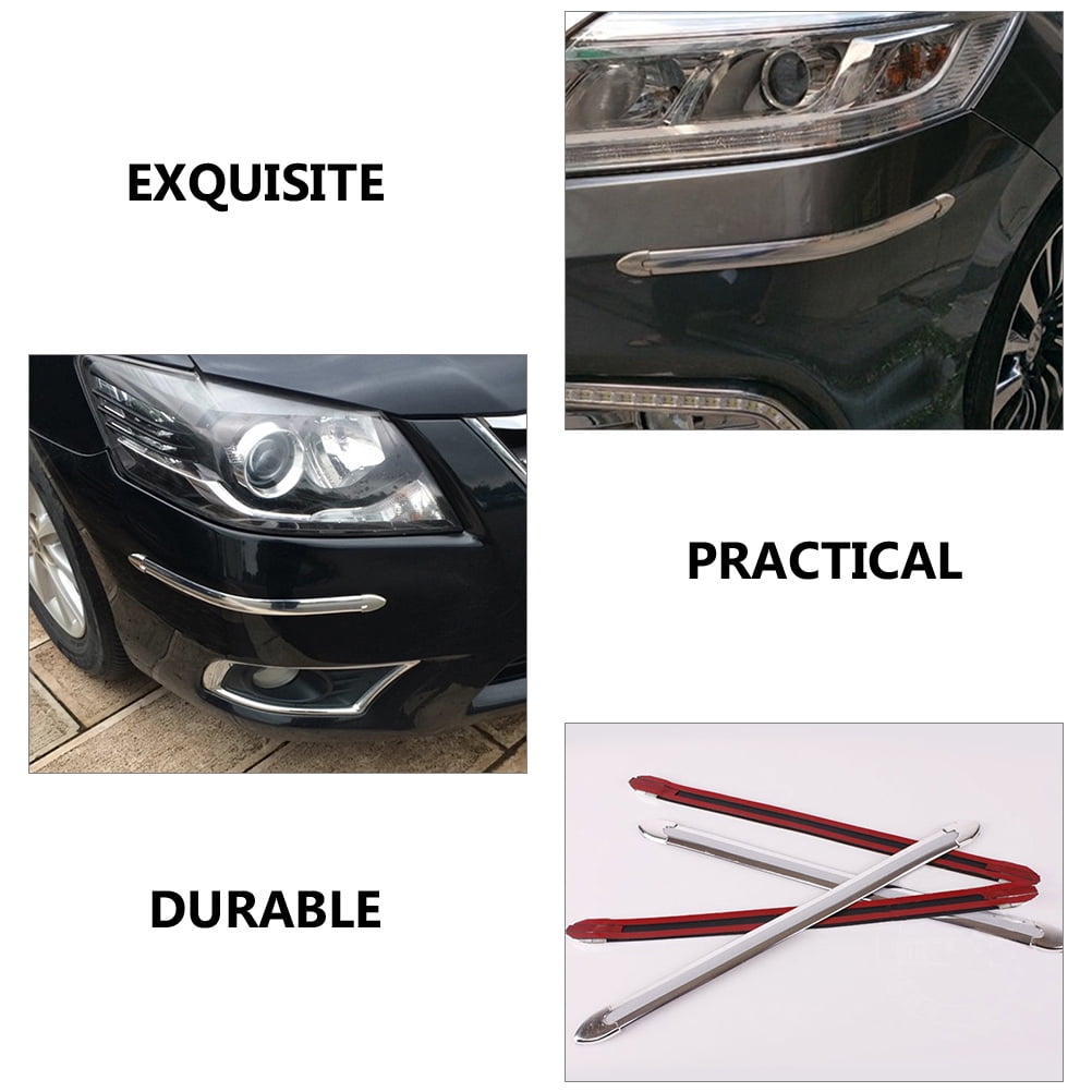 Ortofally 4pcs Bumper Protector Automobile Bumper Anti-collision Strip Car Bumper Tape 40.5X2.3X2.3CM transparent - Image 8