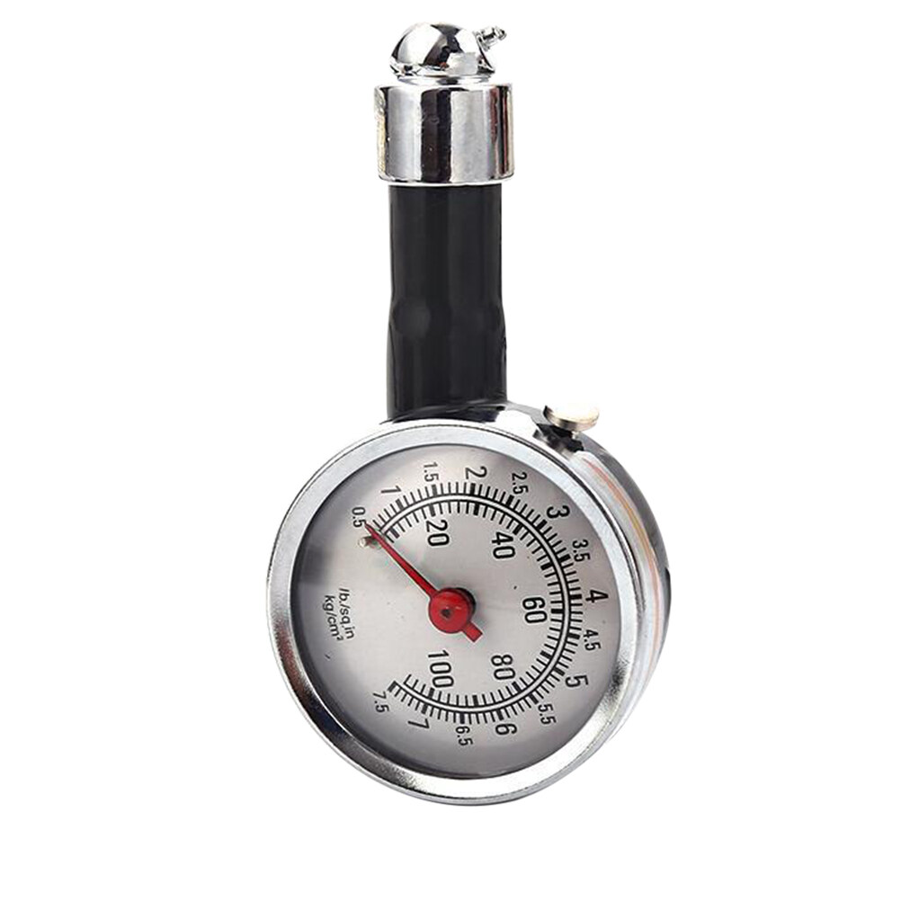 Ortofally Mechanical Gauge Tire Pressure Gauge Meter Tire Pressure Pointer 0.5 - 7.5 LBS for Car Automobile Truck Motorcycle Black - Image 1