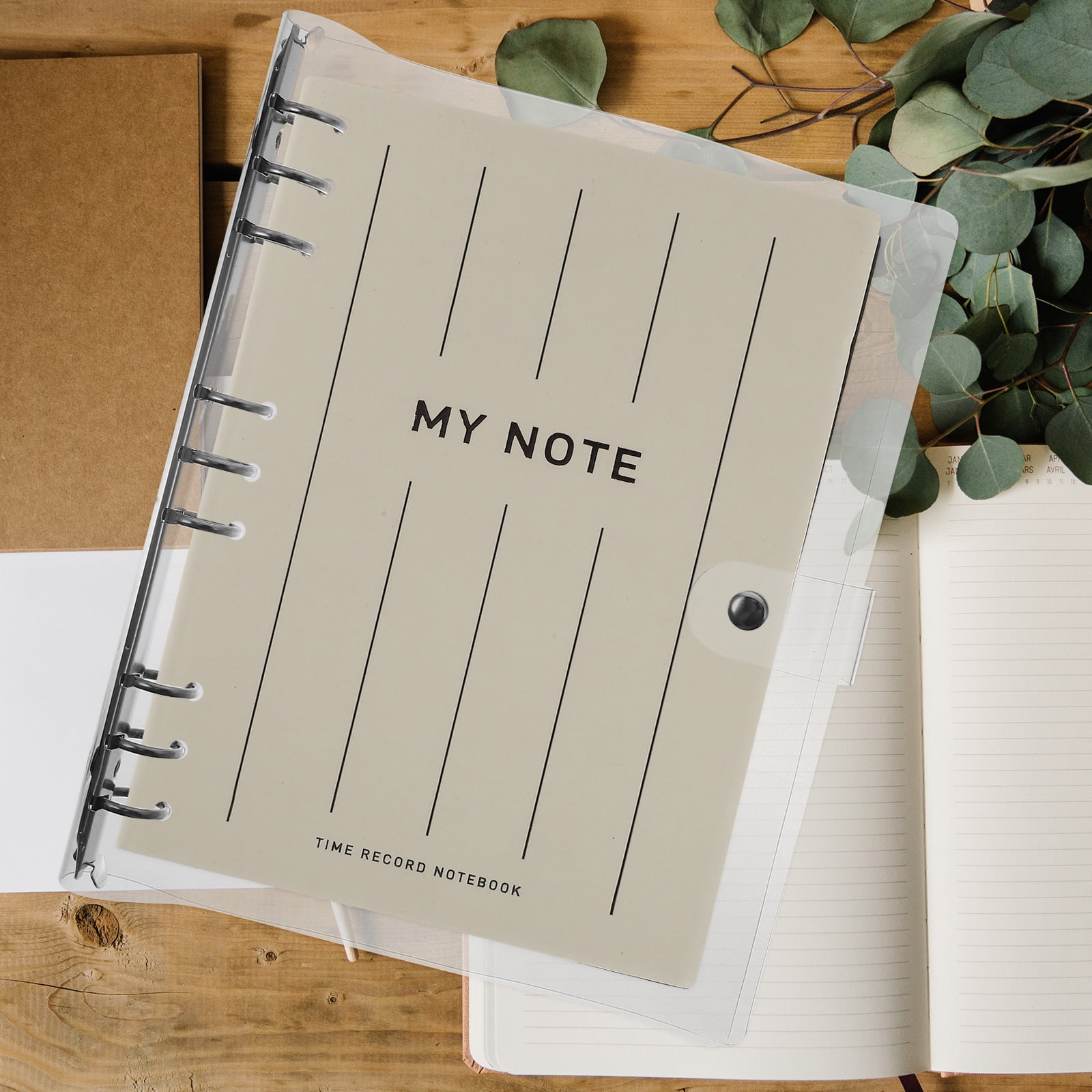 SWETRACE Planner Binder Cover For Notebook Protection 1Set 27X21.5X2.5CM Transparent - Image 8