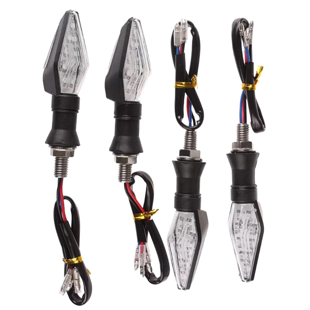 SWETRACE Rectangular Motorcycle Driving Lights Blue 4Pcs 4.1*1.1*0.9In For Vehicle Use Black - Image 2