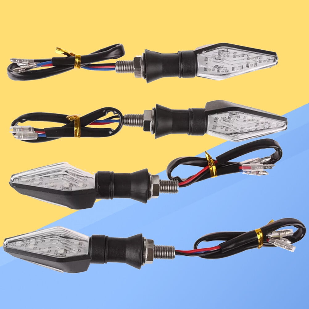 SWETRACE Rectangular Motorcycle Driving Lights Blue 4Pcs 4.1*1.1*0.9In For Vehicle Use Black - Image 5
