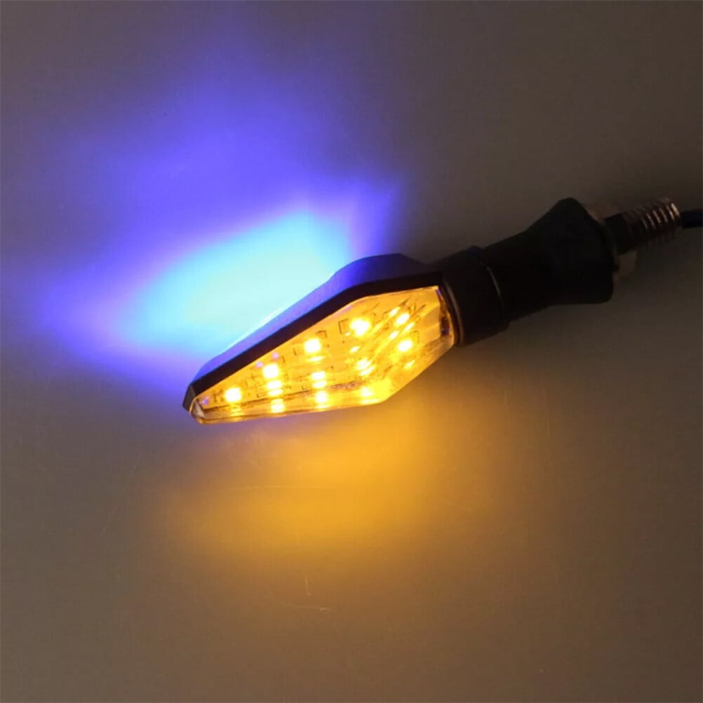 SWETRACE Rectangular Motorcycle Driving Lights Blue 4Pcs 4.1*1.1*0.9In For Vehicle Use Black - Image 7