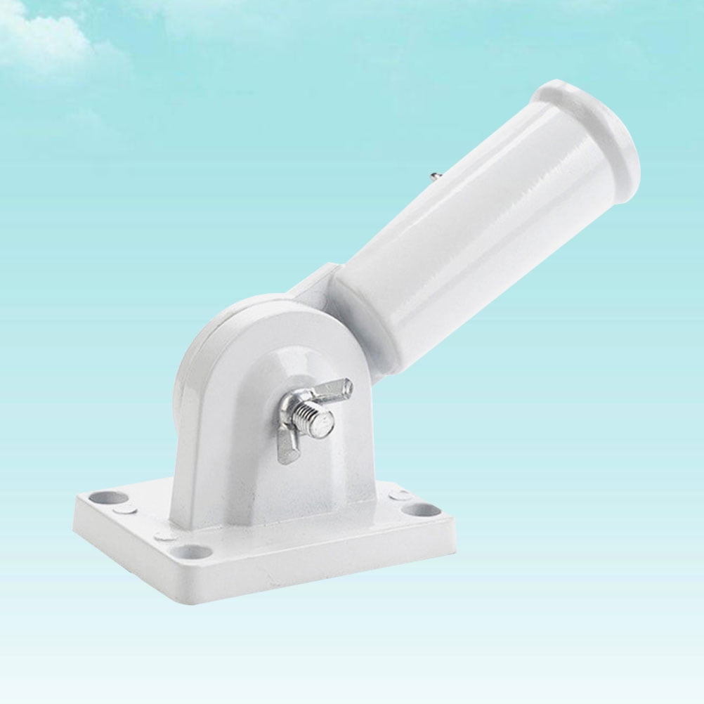 Worgeous Flag Pole Accessories Universal Holder Wall Mount Poles Bridegroom White - Image 3