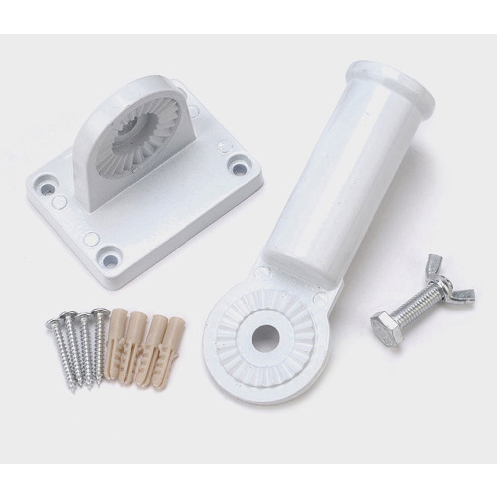 Worgeous Flag Pole Accessories Universal Holder Wall Mount Poles Bridegroom White - Image 5