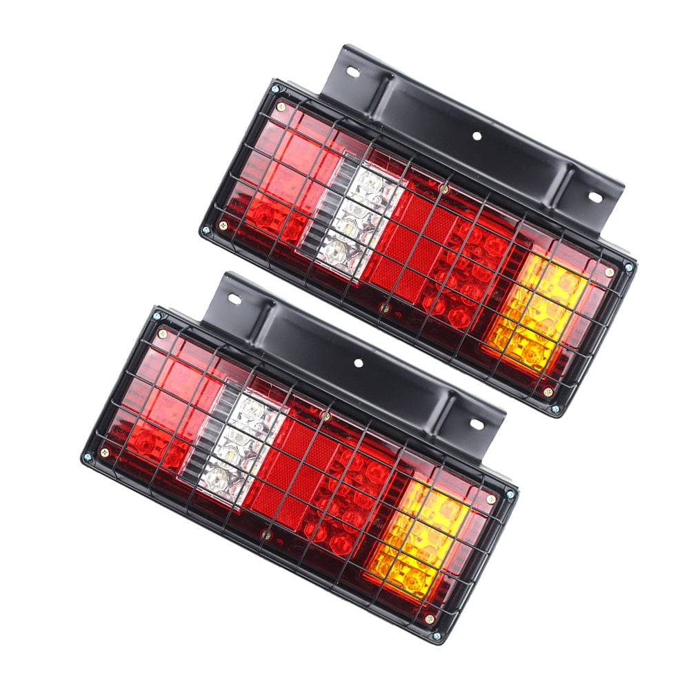 SWETRACE Tail Lights ABS LED For Truck Night Driving 2Pcs 13.4x8.2x0.2In - Image 1