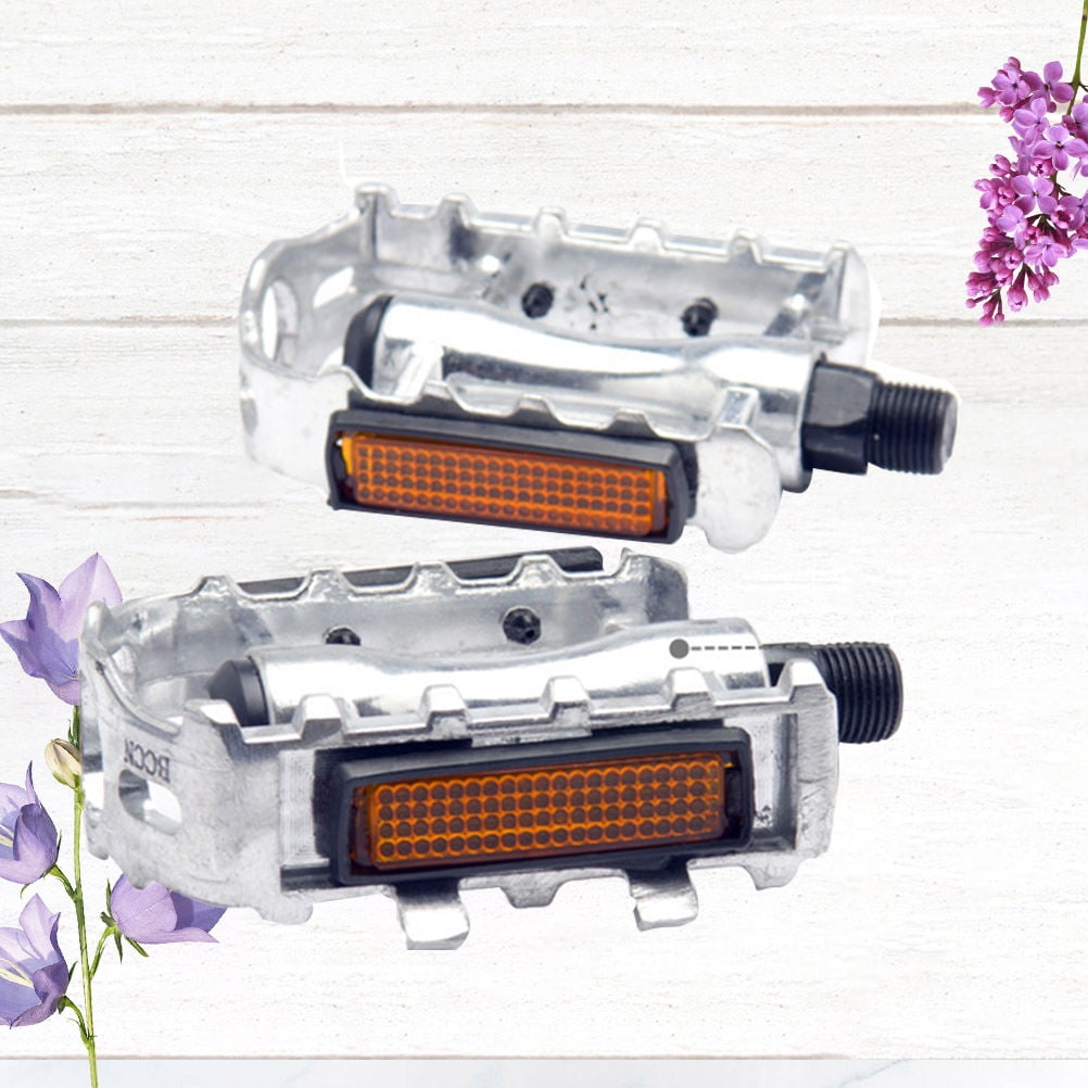 Worgeous 1 Pair of Silver Aluminum Alloy Mountain Bike Pedals with Anti slip Spikes - Image 6