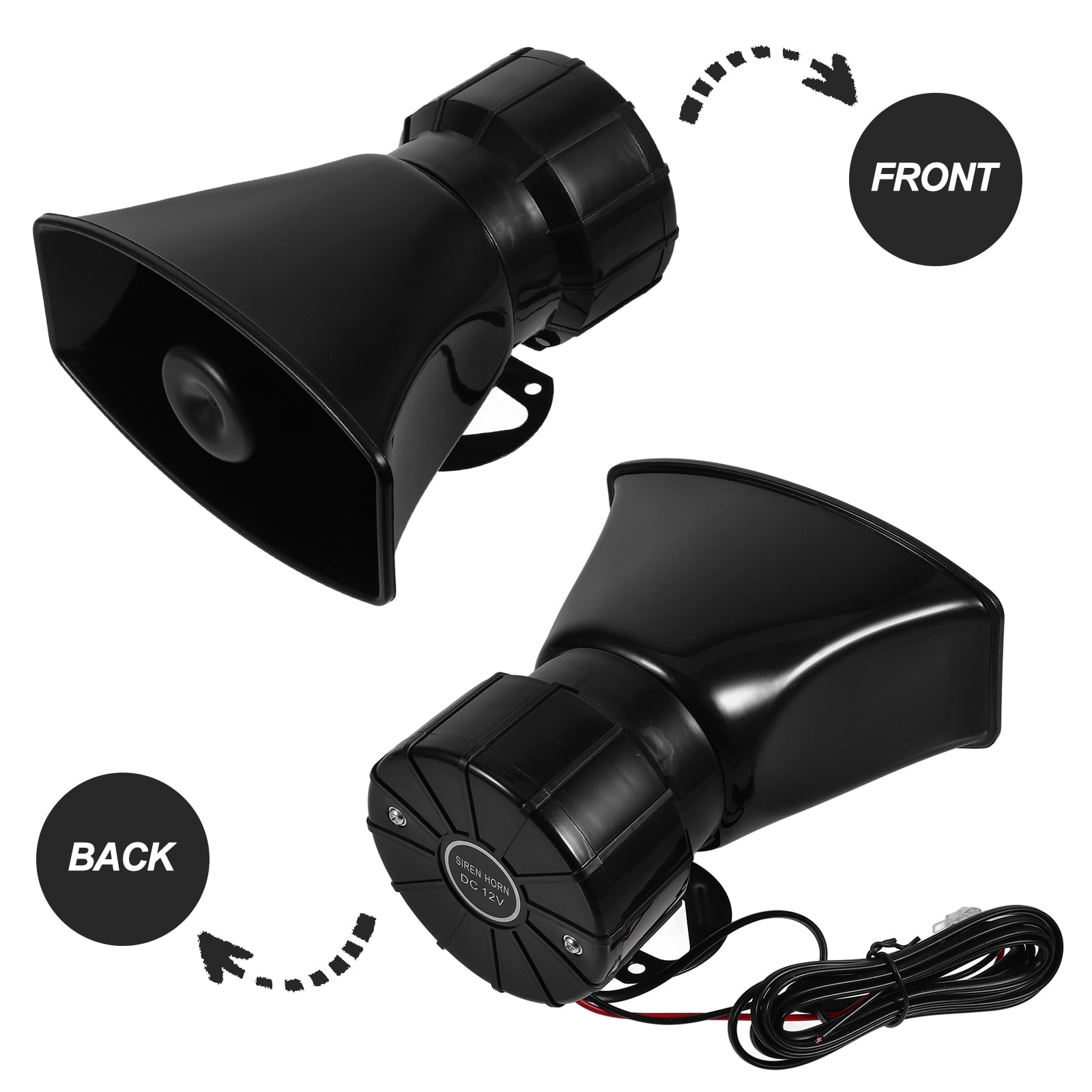 SWETRACE Horn Sounds Maker With 7 Sounds Black 1Pcs 7 Sounds Black - Image 6