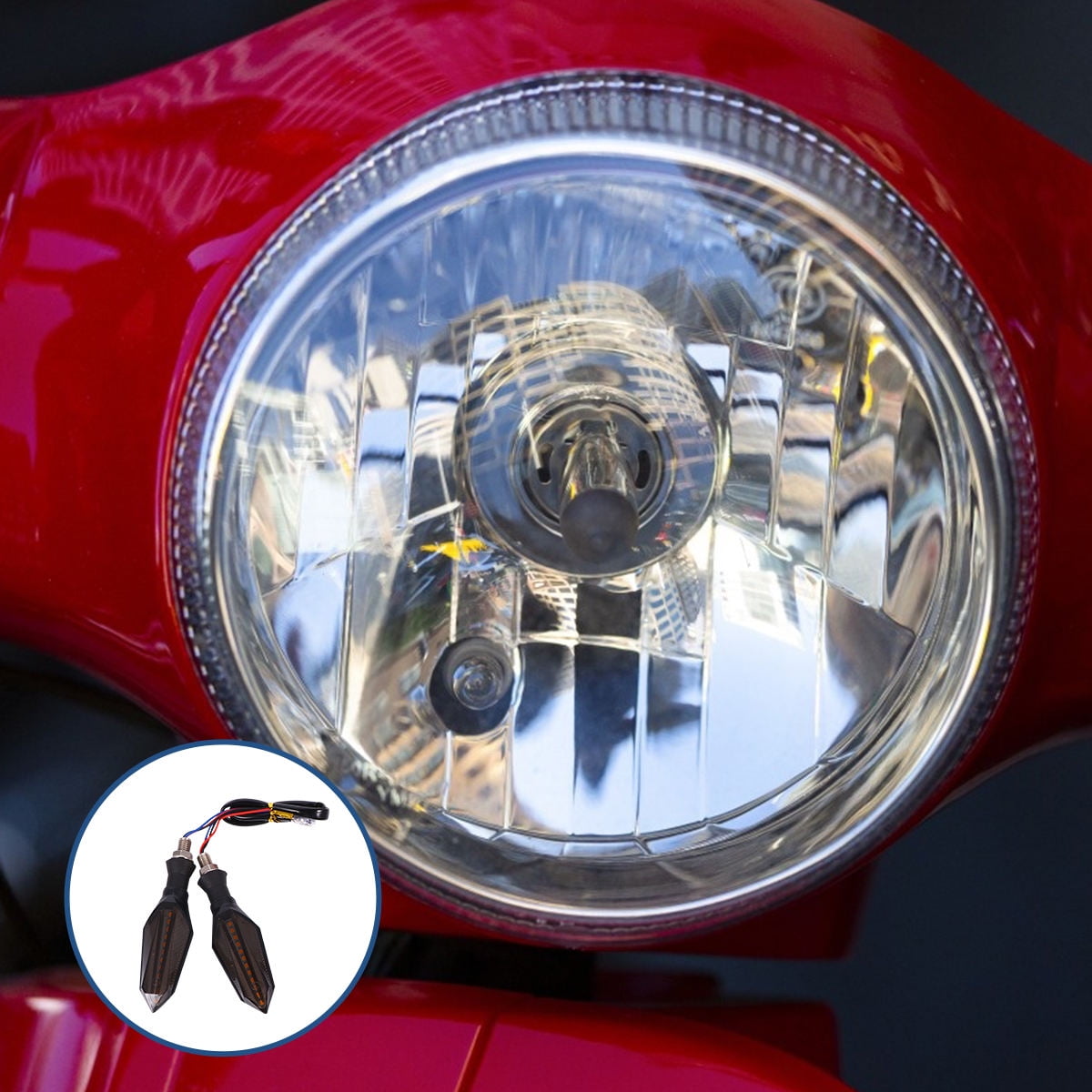 SWETRACE Motorcycle Indicators Blinker Abs 4Pcs Blue - Image 3