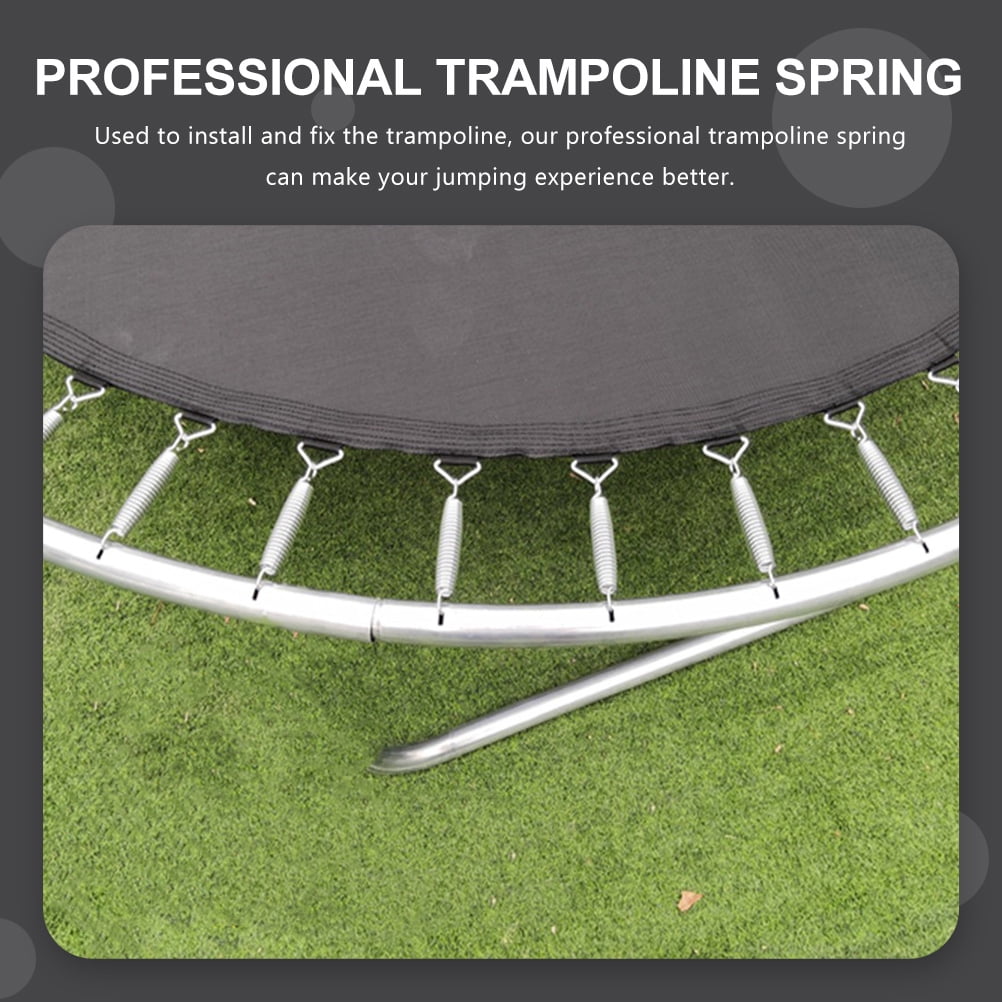 Worgeous 10 Pcs Trampoline Spring Parts Trampolines Rebounder Fitness Silver - Image 2